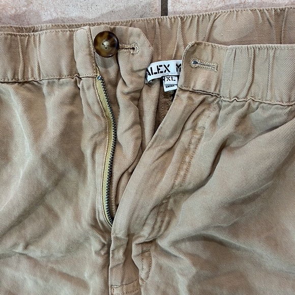 Alex Mill Linen Tencel Blend Cotton Twill Pants Khaki Tan, Sz XL - Picture 3 of 8